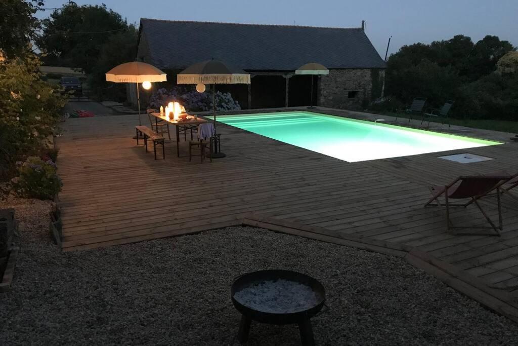 Вілла La Lande Du Rest - Le Quillio Magnifique Ancienne Ferme De Notables Avec Piscine Chauffee Екстер'єр фото